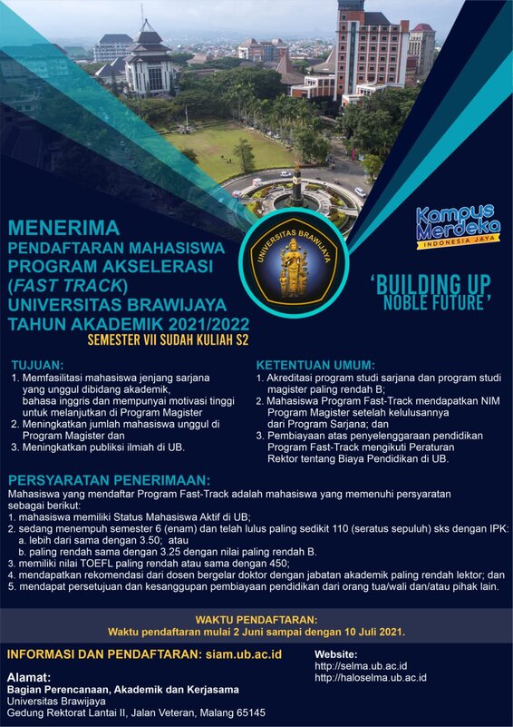 Pendaftaran Mahasiswa Program Akselerasi Fast Track Fakultas Ekonomi Dan Bisnis Universitas 6511