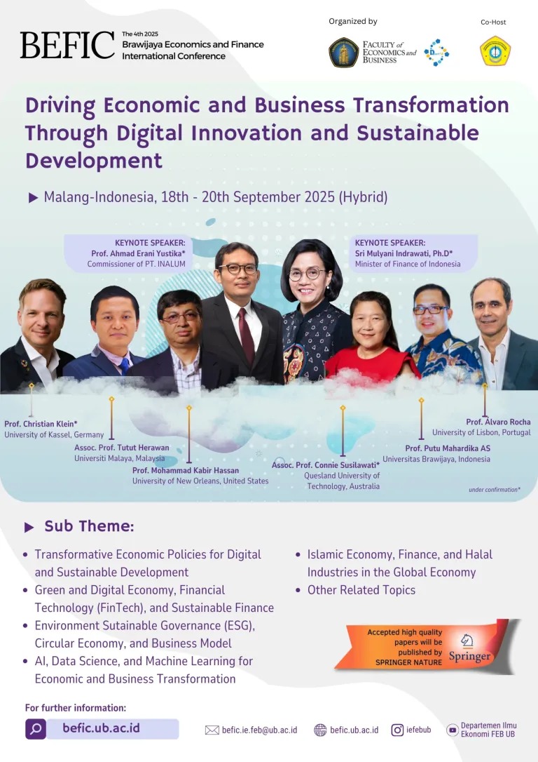 Brawijaya Economics and Finance International Conference – Befic The 4th 2025