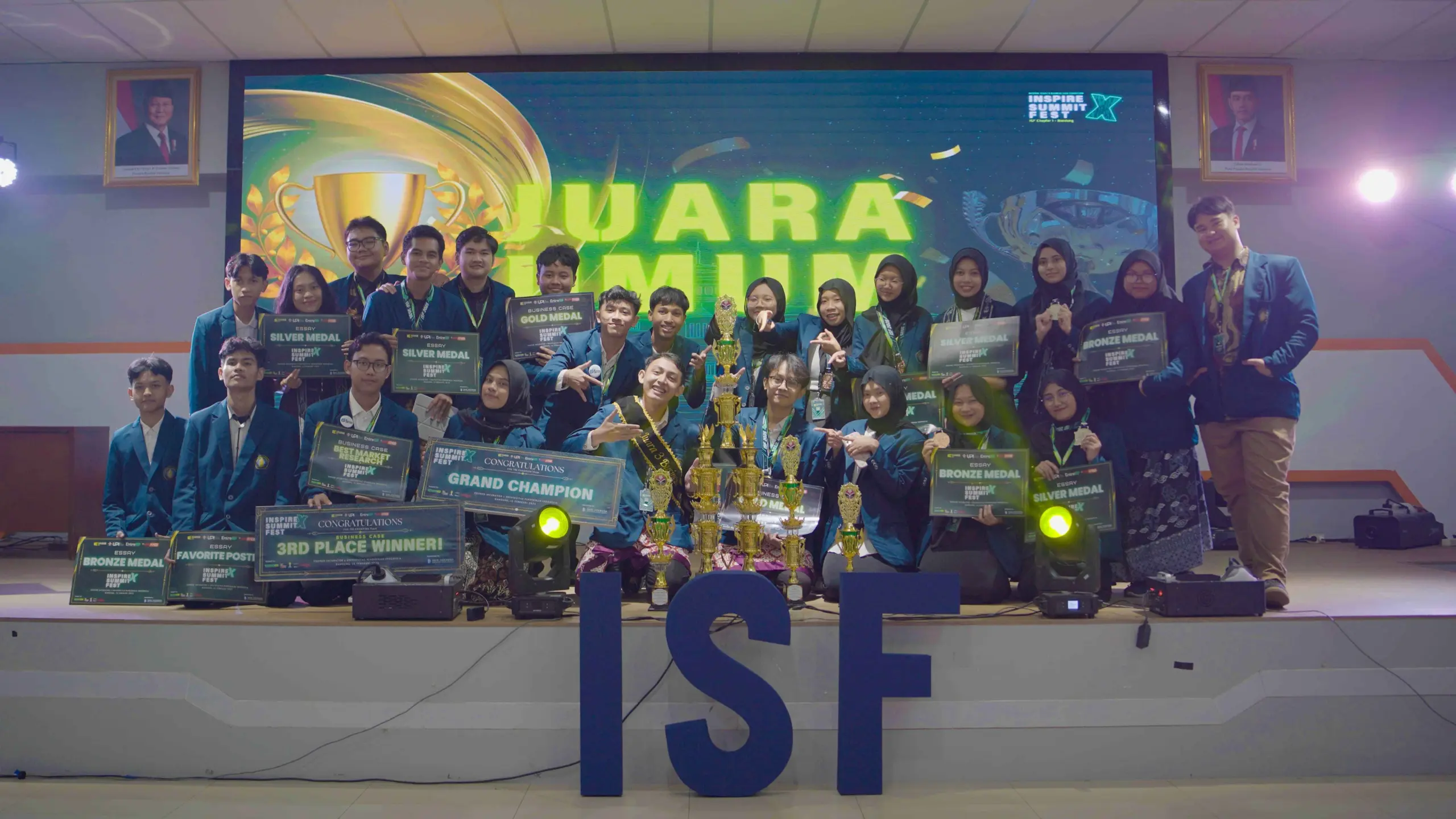 Mahasiswa UB Raih Gold Medal dan Juara 3 Nasional di Inspirex Summit Fest Bandung 2025
