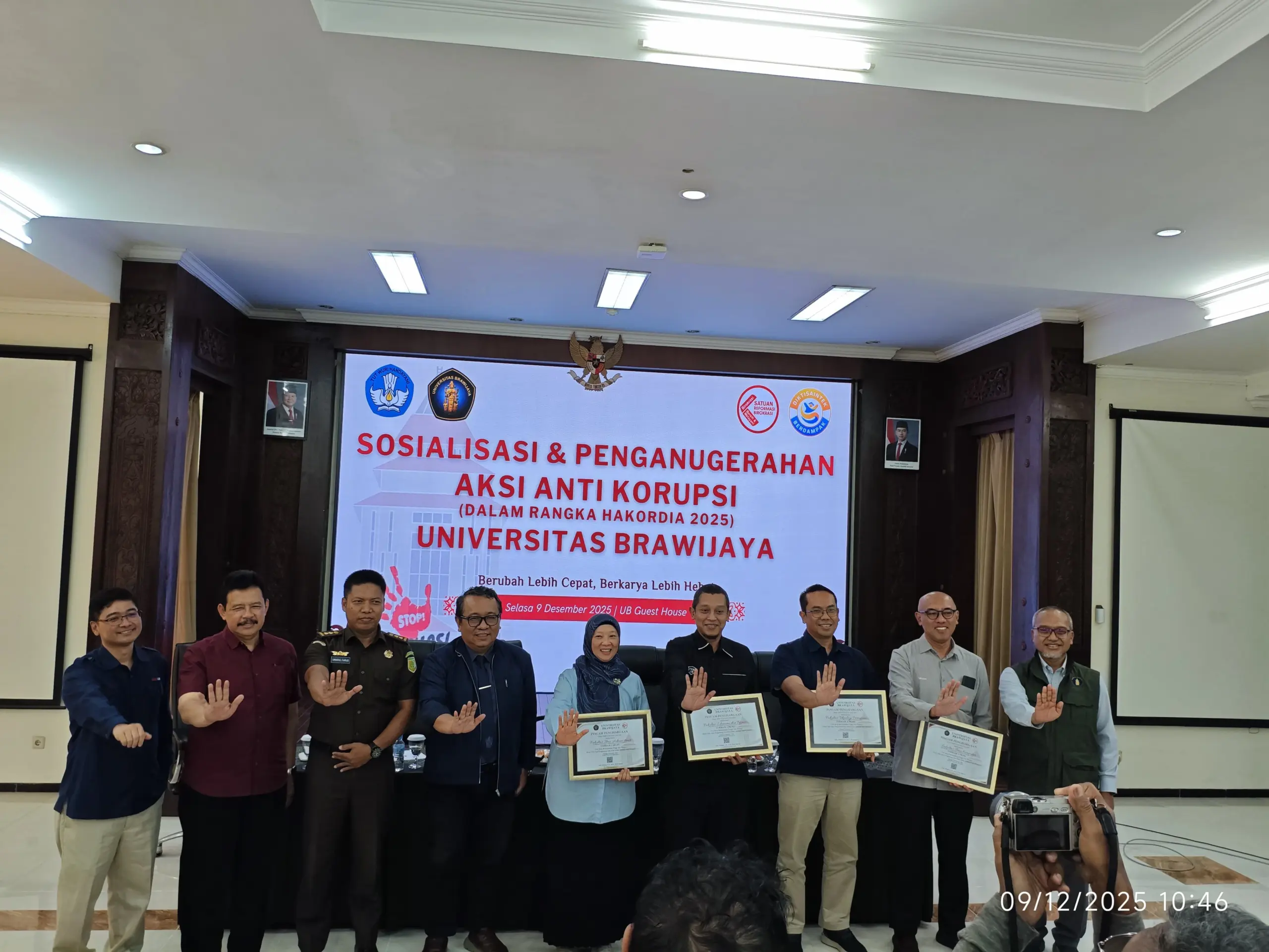 FEB UB Raih Peringkat Terbaik 1 pada Penganugerahan Aksi Anti Korupsi 2025